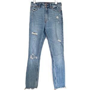 Abercrombie & Fitch Simone High-Rise Slim Fit Denim Jeans Size 25 Flattering